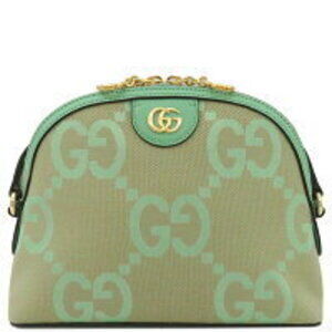 Gucci Jumbo GG Ophidia Shoulder Bag Beige Brown Green Crossbody
